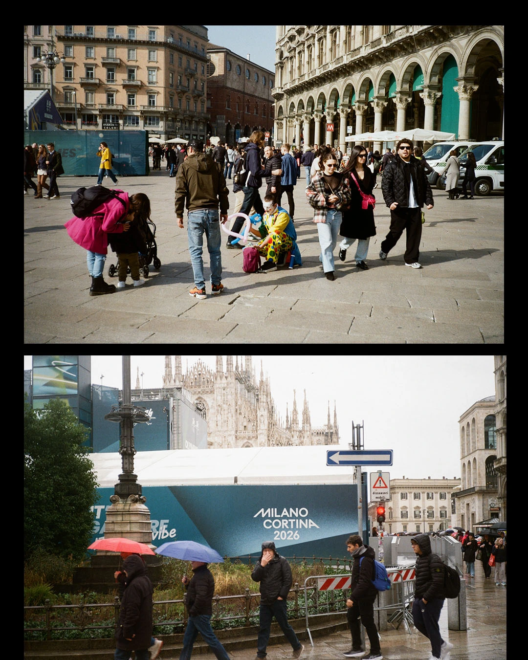 Piazza Duomo folla, Milano